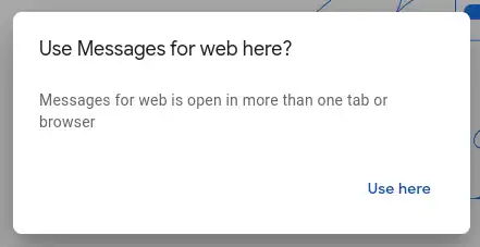 Use messages from here pop-up
